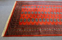 93×59cm トルクメン ボハララグ 手織り絨毯