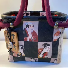 Premium Line 招き猫和風バッグ 一閑張り 江戸時代の和紙に