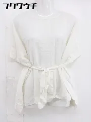 ◇ ◎ URBAN RESEARCH アーバンリサーチ 刺繍 フレアスリーブ 半袖 カットソー サイズ ONE オフホワイト レディース  【中古】 【1106250011410】