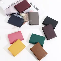 《本革》二つ折り財布 スリム ミニウォレット 2つ折り 新品