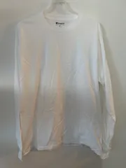 【新品未使用】CHAMPION ロンT 白 無地T 長袖 Ｍ S 3XL サイズ メンズ CC8C Champion Adult Long-Sleeve T-Shirt WHITE M
