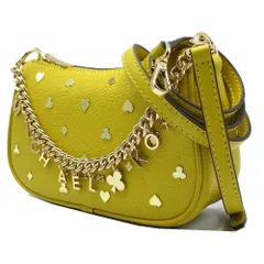【新品】マイケルコース 35F5G1QC1V HONEY (ハニー) バッグ ショルダーバッグ MICHAEL KORS CARMELA メタルロゴ スタッズ チャーム スモール チェーン ポシェット クロスボディ 2WAY 斜め掛け アウトレット レディース