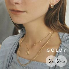 ツイスト チェーン ネックレス GOLDY ゴールディ 3220405 goldy アクセサリー  レディース チェーンネックレス チェーンのみ トップ無し シルバー ゴールド 調整可能 goldy ネックレス ゴールディ ネックレス 新品 正規品