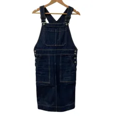 ドゥロワー オールインワン ワイドパンツ ネイビー 36 Aライン サロペット サロペット オールインワン レディース サロペットパンツ パンツ