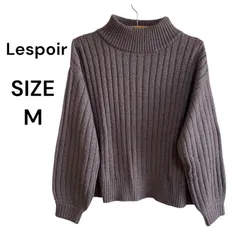 Lespoir ニット セーター ブラウン Mサイズ