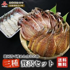 【送料無料】静岡県 干物 セット「倉沢の鯵 三種贅沢セット －干物・味醂干し・フライ－」干物 静岡 ひもの 干物セット ひものセット [冷凍便] お中元 御中元