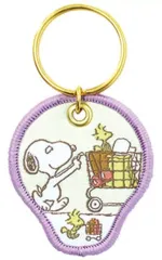 【中古】キーホルダー スヌーピー＆ウッドストック(お買い物) 「PEANUTS(SNOOPY) シークレットワッペンキーリング」