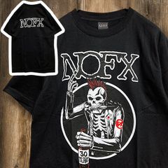 NOFX バンドTシャツ 30周年デザイン スカル パンク ロック ブラックM
