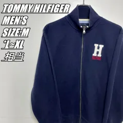 【US古着】TOMMY HILFIGER　トミーヒルフィガー　ジップアップジャケット　メンズ　サイズ表記M　L~XL相当　ネイビー