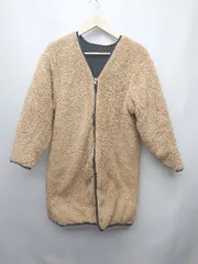 ■ fifth フィフス リバーシブル ボア キルティング 長袖 ブルゾン ジャンパー サイズM ベージュ ブラック レディース P  【1402080016084】