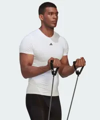 adidas アディダス 半袖 テックフィット Tシャツ トレーニング メンズ ホワイト HK2335 J/3XL