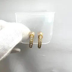 【中古品】Christian Dior クリスチャンディオール イヤリング ゴールド HO