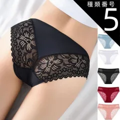 種類5:ライトブルー/M レースショーツ セクシー ショーツ単品 パンティ 薄型 総レース 透け感 下着 ランジェリー シースルー ふんどしパンツ(メール便送料無料)