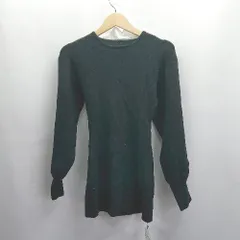 ◇ ⊇◎●未使用● GRL グレイル 襟の取り外し可能 長袖 リブニット カットソー サイズM ブラック レディース E  【1503310004939】