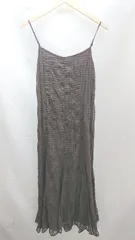 ◇ COCODEAL ポリエステル チェック シンプル ロング ワンピース サイズ2 ブラウン レディース E  【1303290007384】