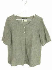 サルヴァトーレフェラガモ Salvatore Ferragamo ブラウス カットソー 半袖 総柄 千鳥格子 ブラック ホワイト 42 XL トップスのサムネイル
