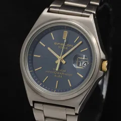 稼動 セイコー アルバ V145-0J00 イプシロン デイト ソーラー ネイビー文字盤 メンズ/レディース腕時計 TKD 2000000 NSK