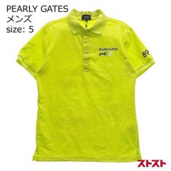 PEARLY GATES パーリーゲイツ ゴルフ ポロシャツ 5 黄 ニコちゃん