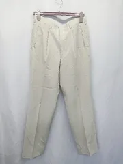 ◇ ⊂ ALPHA CUBIC 薄手 タックパンツ サイズ胴囲 88 グリーン系 メンズ E  【1507160009236】