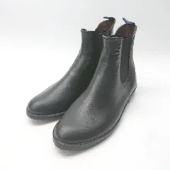 ■ ⊇ RAINFUBS レインファブス フラット ショートブーツ サイドゴアブーツ サイズL ブラック レディース E  【1504240003948】