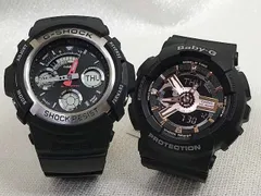 恋人たちのGショックペアウオッチ  G-SHOCK ペア腕時計 カシオ AW-590-1AJF BA-110RG-1AJF   ラッピング無料 g-shock メッセージカード手書きします  クリスマス プレゼント 誕生日 御祝い還暦 銀婚式 結婚記念日 婚約