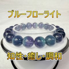 「思考をクリアに、未来を切り開く。ブルーフローライトの癒しの輝き！」　No241207-3