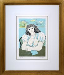 ジャック ペクナール（Jacque PECNARD）「座る女」リトグラフ