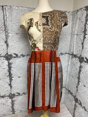 e-151　DOLCE＆GABBANA ドルガバ ドルチェ＆ガッバーナ イタリア製 シルク製 SILK100％ サイズ38 レディース ファッション