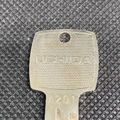 オフィス家具　鍵　中古　ウチダ　A201　デスク　メーカー純正