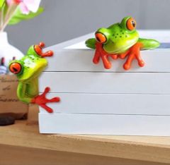 【海外製輸入品】2体セット カエルの置物 蛙 角飾り