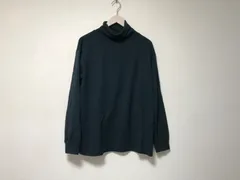 本物タケオキクチtkTAKEOKIKUCHIナイロンコットンウールタートルネックニット長袖ロンTシャツメンズサーフアメカジミリタリーストリートスケーターワークビジネススーツモードゴルフドレスMグリーングレー緑日本製