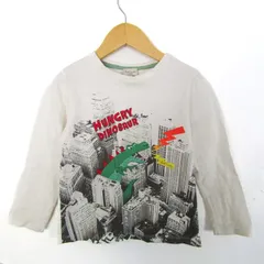 ポールスミスジュニア 長袖Ｔシャツ トップス ロンT 恐竜 コットン キッズ 男の子用 110サイズ ホワイト Paul Smith JUNIOR 【中古】