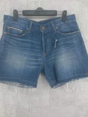 ◇ JOURNAL STANDARD relume カットオフ ボタンフライ ジーンズ デニム ショート パンツ サイズL インディゴ レディース 【中古】 【1002800865109】