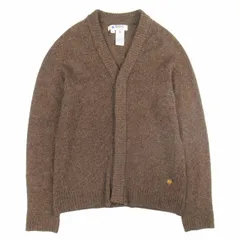 ジーディーシー GDC MITSUKE KNIT メランジニット カーディガン ワンポイント刺繍 フライフロント セーター 長袖 M 茶 ブラウン/メンズのサムネイル