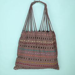 メキシコ製 ハンモックバッグ ハンドメイド つぶつぶ 044 トートバッグ