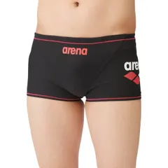 [アリーナ] 競泳水着 トレーニング用 メンズ 【TOUGHSUIT】 Lサイズ 水泳 スイミング 耐久性 練習用 トレーニング向け SAR-4104 [ブラック×レッド(BKRD)] [L] [SAR-4104]