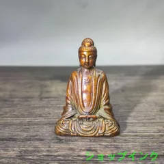 仏教美術   仏像 釈迦牟尼仏様 小仏像 銅 製 銅器 仏教美術 中国 仏像 お釈迦様仏像 小仏像 銅製 銅器 - メルカリ