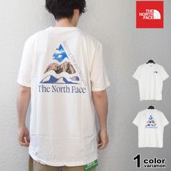 良品 希少 ネイチャー ロゴ プリント ノースフェイス 半袖 Tシャツ 白 