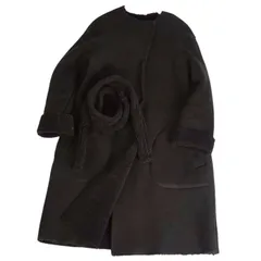 【希少】Cinquanta チンクァンタ ムートンコート ミドル ブラック ボア 希少】Cinquanta チンクァンタ ムートンコート ミドル ブラック