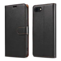 【在庫セール】マグネット式 MIL米軍規格 耐摩擦 カード収納 耐衝撃 人気 スタンド機能 レザー 携帯カバー 4.7インチ対応 スマホケース iphone7 EUMADOVE iphone8 第2世代 (Black 第3世代 SE buckle SE iPh