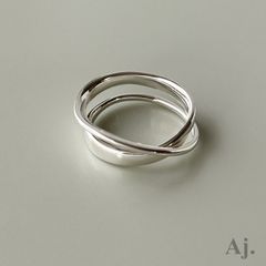 【美品・箱付き】ジョージジェンセン／メビウス リング 369／9号 美品・箱付き】ジョージジェンセン／メビウス リング 369／9号