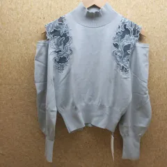 ＜未使用・タグ付＞SNIDEL/スナイデル シアージャガードエンブロイダリープルオーバー