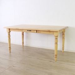 展示品 パイン材 カントリースタイル 無垢材 ダイニングテーブル
