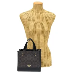 コーチ COACH デンプシー トート 22 シグネチャー キャンバス ハンドバッグ 22 ジャガード (キャンバス) / レザー C5122 ハンドバッグ 正規品 中古 mbn11003