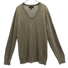 Banana Republic バナナリパブリック 長袖 Vネック セーター L グレー ニット メンズ 古着