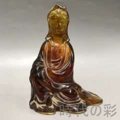 中国　琥珀彫刻　大黒像　仏像　置物　約169g　V　8132E 中国 琥珀彫刻 大黒像 仏像 置物 約169g V 8132E - メルカリ