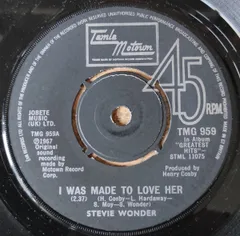 英7” Stevie Wonder I Was Made To Love Her / Never Had A Dream Come Tru TMG959 Tamla Motown /00080