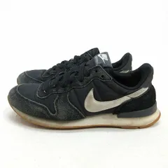 y■【23.5cm】ナイキ/NIKEインターナショナリスト ナイロンスニーカー■黒LADIES/50【中古】