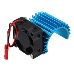 【特価商品】Mxfans RC1:16 アルミニウム合金 308006 シングル ファン 380 モーター ラジエーター ブルー