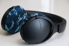 Panasonic RP-HD300B のイヤーパッドの保護・修理に mimimamo スーパーストレッチ・ヘッドホンカバー （サイズ：L、色：オーシャン、型番：MHC-002-CO）